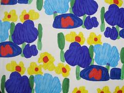 JGH-200-2B STUDIO COOCA FOR KOKKA, BLUE FLOWERS